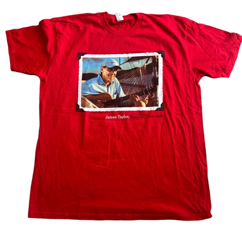 James Taylor Tour 2008 Graphic T-Shirt New No Tag Size XL